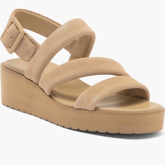 Vince Shoes - Vince Light Tan Skylar Lightweight Platform Sandals
